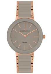 Jacques Lemans Damenuhr Monaco Special Edition HighTech Ceramic taupe / IP-rose
