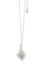 Pilgrim Damenkette :boho nature green/silver