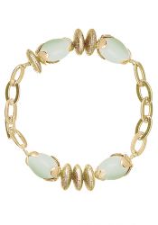 Pilgrim Damenarmband :birds mint/gold