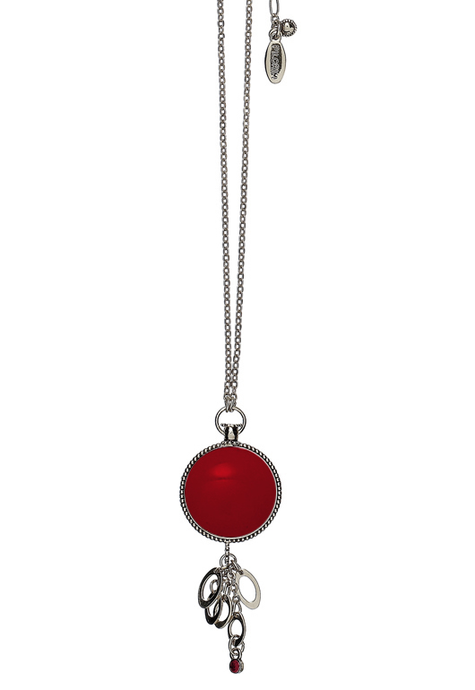 Pilgrim Damenkette :timeless red/silver