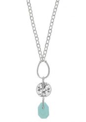 Pilgrim Damenkette floral boho mint/silver