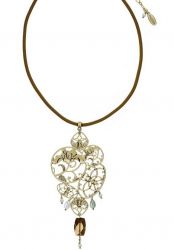 Pilgrim Damenkette Filigree Braun