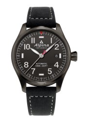 Alpina Startimer Pilot Automatik Herrenuhr Schwarz