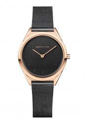 BERING Damenuhr Ultra Slim 4.8 Schwarz