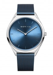 BERING Herrenuhr Ultra Slim 4.8 Blau
