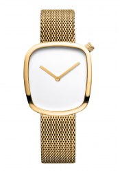 BERING Pebble Damenuhr Gold