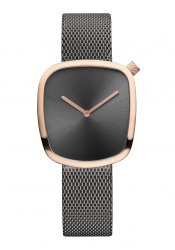 BERING Pebble Damenuhr Anthrazit