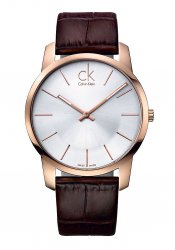 CALVIN KLEIN Herrenuhr City Silber