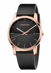 CALVIN KLEIN Herrenuhr City Schwarz