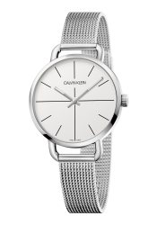 CALVIN KLEIN Damenuhr Even Silber
