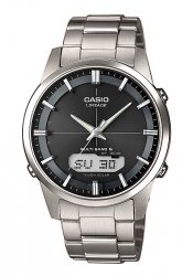 Casio Herrenfunkuhr Titanium Anthrazit