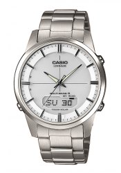 Casio Herrenfunkuhr Titanium Weiß