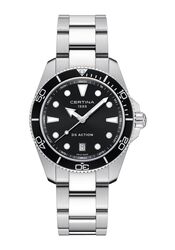 Certina DS Action 40mm PreciDrive Quarz Schwarz