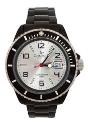 Chronix Sport Style Herrenuhr Black Ivory Silber