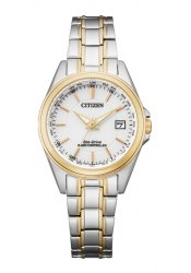 Citizen Eco-Drive Funkuhr Damenuhr Bicolor