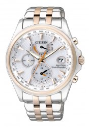 Citizen Eco Drive Damenuhr Funk Weiß