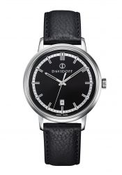 Davidoff Essentials No. 2 Herrenuhr Schwarz