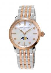 Frederique Constant Damenuhr Ultra Slimline Mondphase Roségold