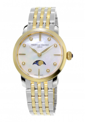 Frederique Constant Damenuhr Ultra Slimline Mondphase Gold