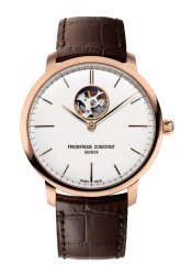 Frederique Constant Slimline Heart Beat Automatik Herrenuhr Roségold