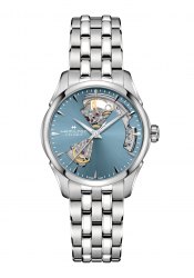 Hamilton Jazzmaster Open Heart Damenuhr Blau