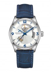 Hamilton Jazzmaster Open Heart Herrenuhr Blau