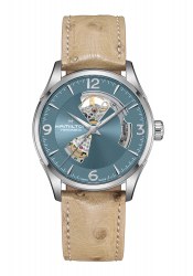 Hamilton Jazzmaster Open Heart Herrenuhr Beige