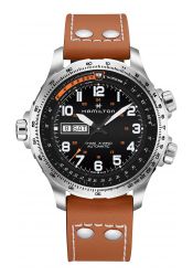 Hamilton Khaki X-Wind Day-Date Herrenuhr Braun