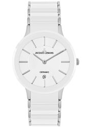 Jacques Lemans Unisex Dublin HighTech Ceramic weiß