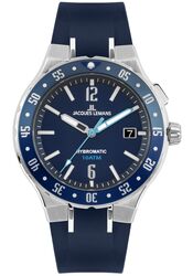 Jacques Lemans Herrenuhr Hybromatic silver-blue