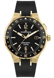 Jacques Lemans Herrenuhr Hybromatic / IP-gold Black