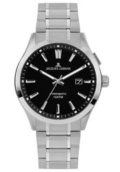 Jacques Lemans Herrenuhr Hybromatic steel black