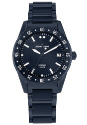 Jacques Lemans Herrenuhr Liverpool Special Edition HighTech Ceramic blau / IP-blue