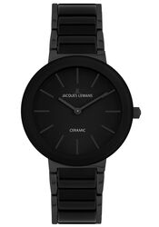 Jacques Lemans Damenuhr Monaco Special Edition HighTech Ceramic schwarz / IP-black