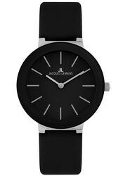 Jacques Lemans Damenuhr Monaco Special Edition HighTech Ceramic schwarz / Lederband