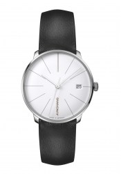 Junghans Meister Fein Kleine Automatik Damenuhr Weiß