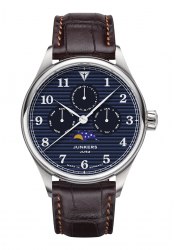 Junkers Tante JU Mondphase Herrenuhr Blau