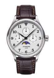 Junkers Tante JU Mondphase Herrenuhr Silber