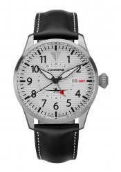 Junkers Flieger GMT Herrenuhr Silber