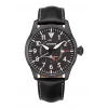 Flieger GMT Herrenuhr Schwarz