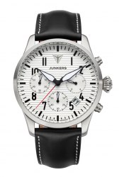 Junkers Flieger Herrenchronograph Silber