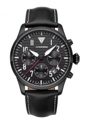 Junkers Flieger Herrenchronograph Schwarz