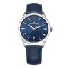 1975 Quarz Date 39mm Blau Leder