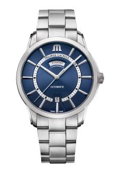 Maurice Lacroix Pontos Day Date Herrenuhr Silber