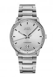 Mido Commander II Big Date Herrenuhr Silber