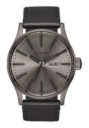 Nixon The Sentry Leather Gunmetal / Black