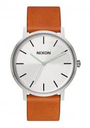 Nixon The Porter Leather Silver / Tan