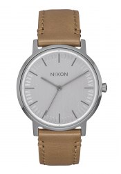 Nixon The Porter 35 Leather Gunmetal / Taupe