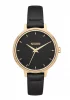 The Medium Kensington Leather Gold / Black