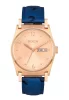 The Jane Leather Rose Gold / Blue